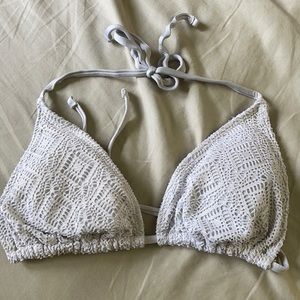 White bathing suit top